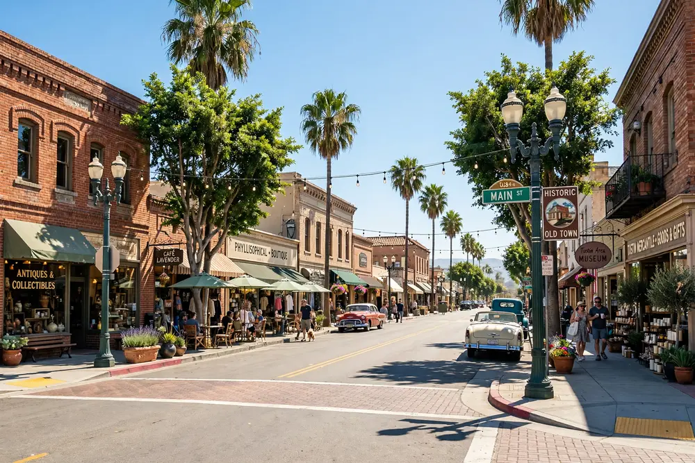 Old Town Tustin California historic district Old Town Tustin California historic district