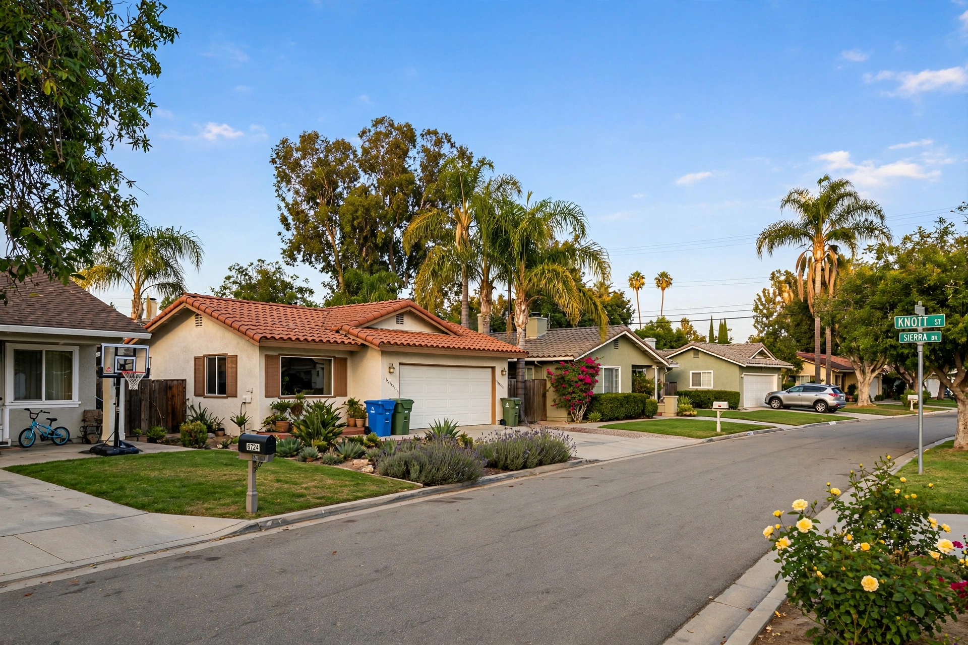 Family neighborhood in Buena Park California Family neighborhood in Buena Park California