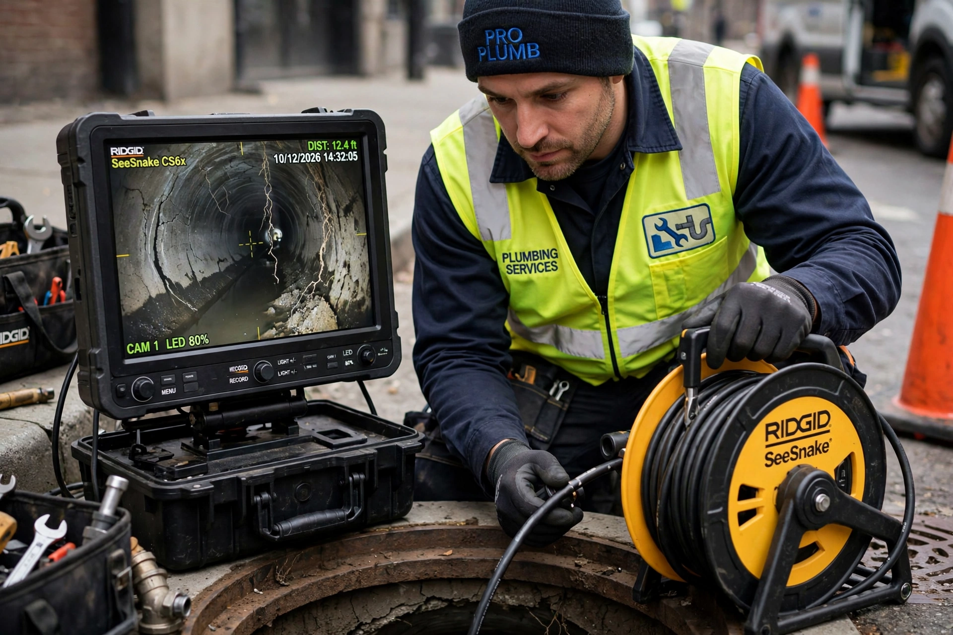 Sewer camera inspection in Covina California Sewer camera inspection in Covina California