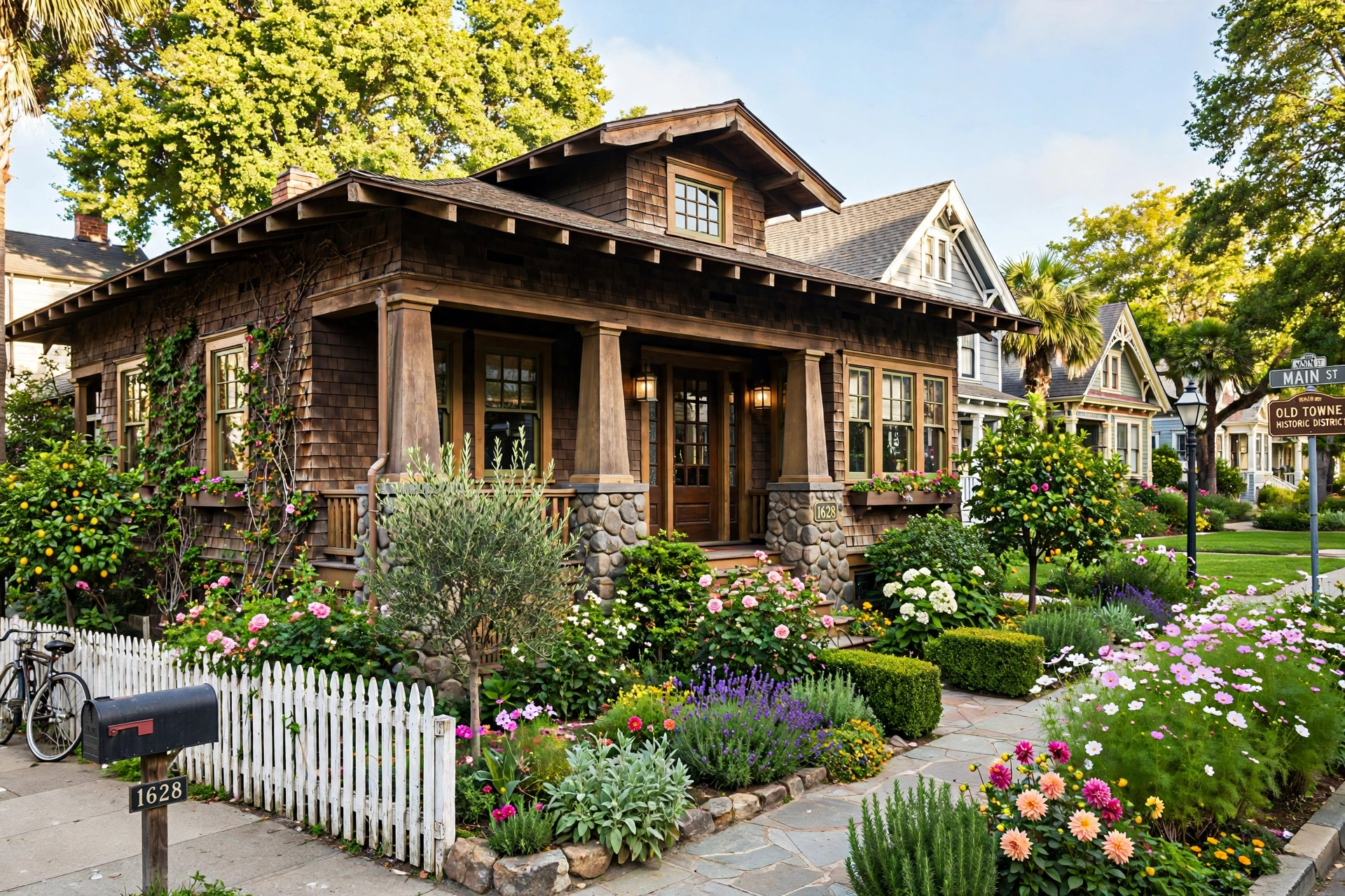 Historic craftsman home in Old Towne Orange California Historic craftsman home in Old Towne Orange California
