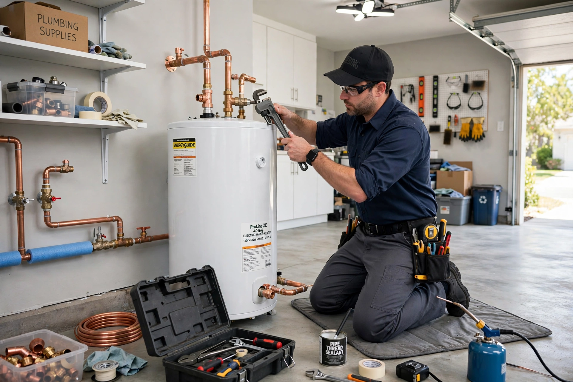 plumber installing water heater in Fullerton CA plumber installing water heater in Fullerton CA