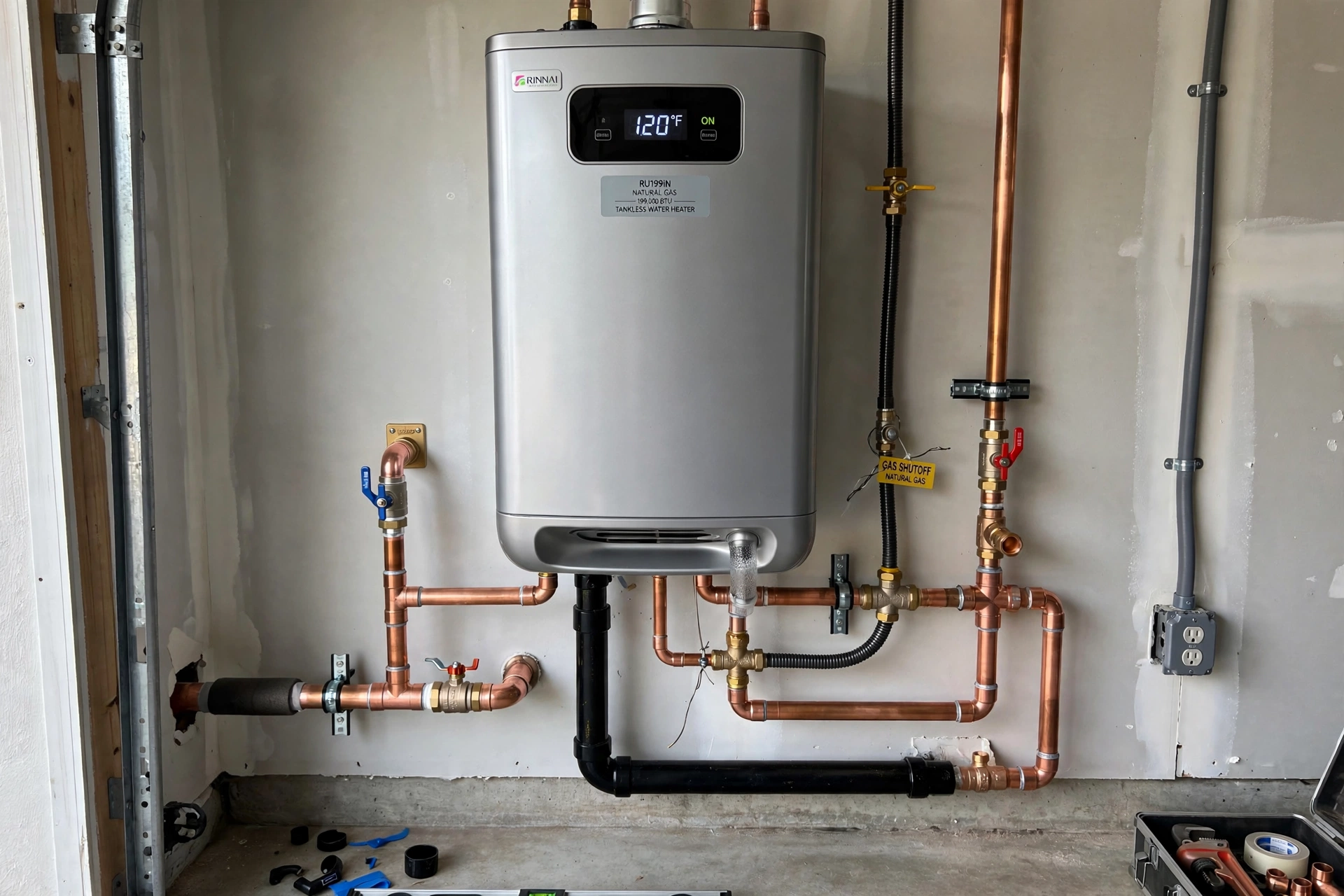 Plumber in Bloomington, CA — Tankless water heater installation